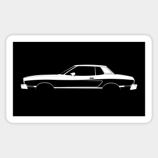 Ford Mustang II Ghia Coupe (1974) Silhouette Sticker